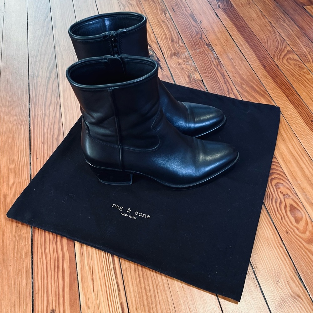 rag & bone Black Heeled Boots - Picture 2 of 10